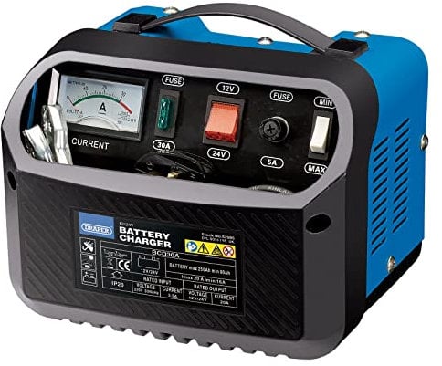 Draper 52985 12/24V Battery Charger, 16-20A, Blue and Black, One Size