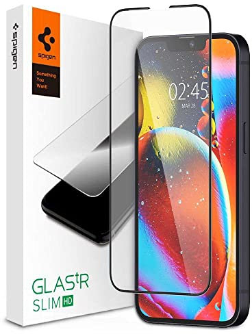 Spigen TR AGL03404 Screen Protector Glass for Apple iPhone 13 Mini Black