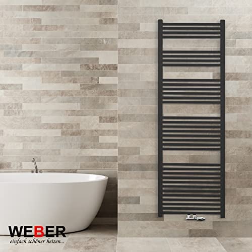 Badheizkörper Handtuchheizkörper alle Größen/Typen Bad Heizung weiß/Anthrazit NEU Handtuchwärmer (500 x 1600 mm, anthrazit)