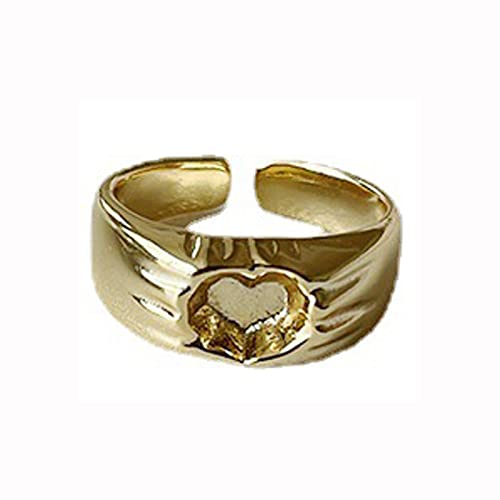 STANG 925 Silber Offene Ringe für Frauen Paare Einfache Glatte Runde Herz Handgemachte Ring Party Schmuck Geschenke