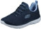 Skechers Damen Summits Good Taste Sneaker, Marineblauer Netzstoff, 42 EU