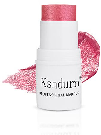 Blush Stick, Ksndurn Rosa Blush Cream 1 Stück - Lazy Monochrome Matte Blush Cream Brightening Glossy Einfach zu bedienen