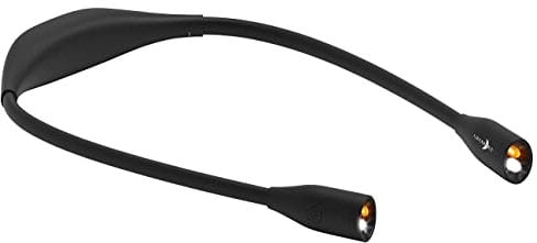 Lunartec LED-Leseleuchte zum Umhängen, Akku mit 6 Std. Laufzeit, dimmbar, 2 W