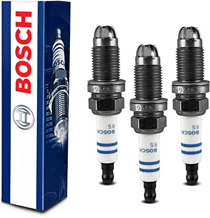 3x Original BOSCH 0242240590 Zündkerzen Kompatibel mit A2 1.6L 2002-5 A3 1.6L 2003-2007 Octavia II B.o.r.a Golf IV V J.e.t.t.a III L.u.p.o P.a.s.s.a.t Polo T.o.u.r.a.n