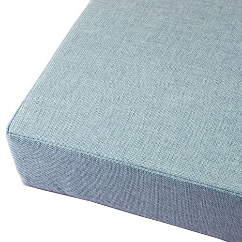 RAKTOV Abnehmbares Bankkissen, 2/3-Sitzer, Möbel-Sitzkissen, hohe Elastizität, Schaumstoffkissen, Bankkissen, Sitzkissen für Schuhe, Küche, Erkerfenster, Garten, 80 x 30 x 5 cm, Hellblau