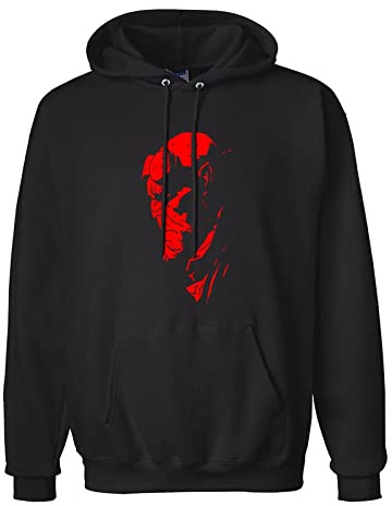 noche Men's Hellboy Stickers Classic Hoody XL