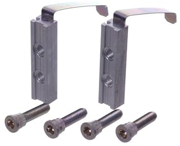 NAJDER Kit de Fixation pour Charnières de Porte Paumelles en Aluminium Jocker, pour Charnière à Deux Ailes 2 Ailes, Vis de Fixation, Contre-plaques, pour Profilés à Froid