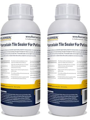Porcelain Tile Sealer for Patios - Deepen Colour - Revive & Protect Outdoor Porclelains. (2 Litre)