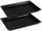 Zenker 9926950 Lot de 2 plaques à four extensibles perforées antiadhésives, Plaque à four à trous en revêtement Teflon, plaque de four extensible, plaque four perforée, Noir, Acier, 37 à 52cm