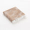 GAMUSI Fouta Pareo Strandtuch, leicht, Blumenmuster, 90 x 180 cm, Beige