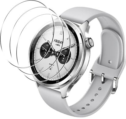 Rojeuinn 3 Piezas Protector de Pantalla para Xiaomi Watch S4,Cristal Vidrio Templado Resistente a rayones 9H HD