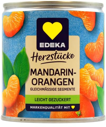 Herzstücke Mandarin-Orangen leicht gezuckert, 12er Pack (12 x 175g)
