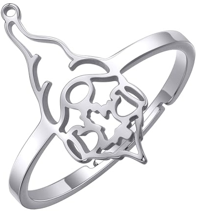 IOETSEUT Damen Schmuck Ring Weihnachtsmann Ringe Frauen Zwerge Frohe Weihnachten Schmuck Trendige Fingerring Geschenk