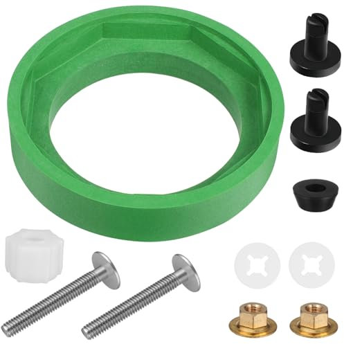 jojofuny Toilet Repair Kit Tank Gasket Parts Seal Kit for Cistern Easy Install Nbr Material Fit