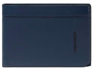 PIQUADRO Portafogli uomo con porta documenti | Con Porta Monete, Alloggio carte, Vani organizzati, Elegante, Uso quotidiano