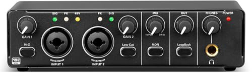 Audio-Schnittstelle,professioneller Soundkarten-Recorder,kann an ein Musikinstrumentenmikrofon angeschlossen werden,hochauflösende Klangqualität,24 Bit 192 kHz,for die Musikproduktion