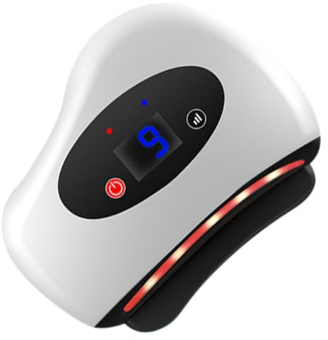 Raschietto elettrico – strumento di massaggio 4 in 1 | Body Relief Device | Dispositivo professionale Gua Sha per spalle e collo, massaggio in tessuto profondo per rigenerazione, massaggiatore a