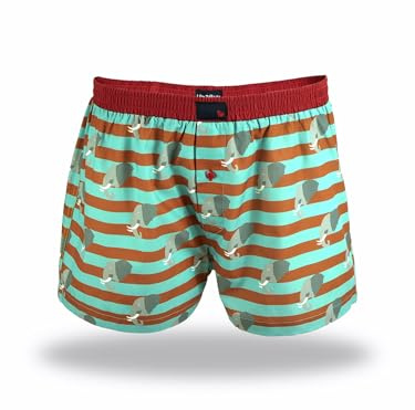 Unabux Herren Boxer Prints Boxershorts bequem Unterhose komfortabel | Komfortabler Sitz