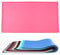 VIVAGLORY Dog Food Mat, Cat Dog Feeding Mat, Waterproof Non-Slip Food Grade Silicone Mat Placemat with Raised Edge, Anti-Messy Pet Bowl Mat for Food and Water, Pink, S(48x30cm)