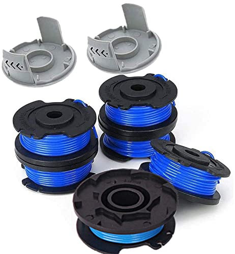 TURMIN SpuleTrimmer 8 Stücke für Ryobi Rasentrimmer, Ersatzspule Trimmerfadenspule Autofeed Spule Trimmerdraht Set, Kompatibel mit Ryobi One + AC14RL3A-18V 24V 40V Rasentrimmer