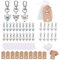 Zasiene Engelanhänger 30 Stück Set Gastgeschenke Kommunion Gastgeschenk Engel Anhänger Schlüsselanhänger Gastgeschenk Taufe Hochzeit Schutzengel mit Organza Säckchen + Kraftpapieranhänger