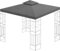 Ersatzdach 360g/m² Dach EXTRA STARK PVC Beschichtung Pavillondach 100% Wasserdicht Pavillon 3x3m (anthrazit #12)