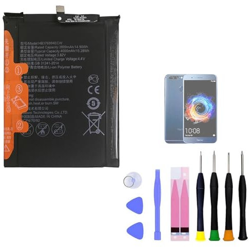 Aousavo HB376994ECW ersatz akku Kompatibel mit Huawei Honor 8 PRO / V9 DUK-AL20 TL30 mit kostenloses ersatz kit