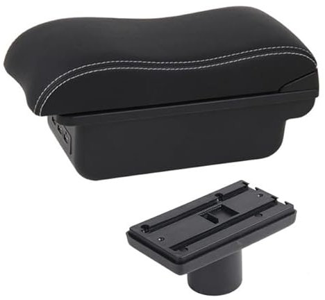 OQHAIR accoudoir central Boîte d'accoudoir de voiture Contenu du magasin central Décoration de style avec porte-gobelet Accessoires USB Pour Seat Ibiza 6j Ibiza 6L