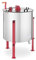 GCCSSBXF Honigzentrifuge 6 Waben Edelstahl - Manueller Antrieb, Diagonales Design - WIE-BK-59 Honigzentrifuge, ideal für den manuellen Honigextraktionsprozess