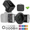 Godox MF12 MF12-K2 Makroblitz mit X3-C-Blitzauslöser für Canon, Off-Camera-TTL-Blitz Speedlite 12 W, 2,4 G kabellose Steuerung, TTL/M-Modus, integrierter 3,7 V/6,29 W Lithium-Akku, Blitz für Canon