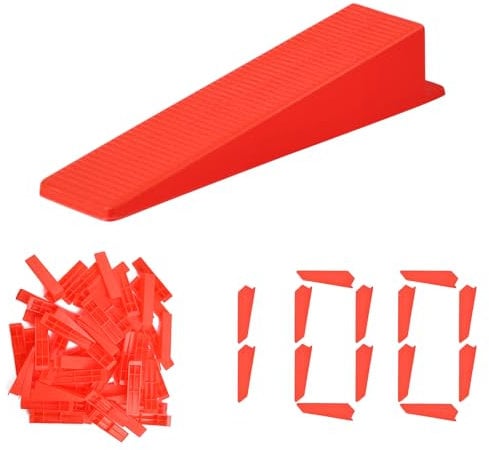 Flintronic 100 Pezzi Cunei Per Piastrelle, Distanziatori Per Piastrelle, Cunei Riutilizzabili per Piastrelle, Livellatori per Piastrelle, Ausilio per La Posa di Piastrelle, per Bagno Cucina Terrazzo