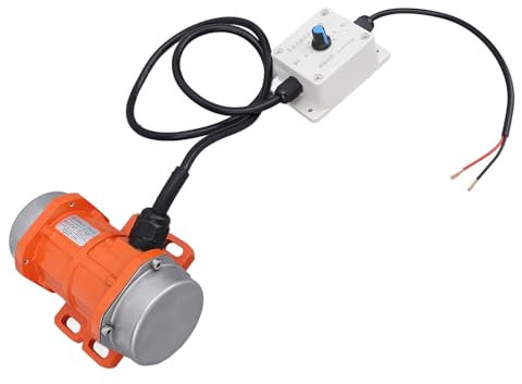 DC 12V Betonrüttler Vibrationsmotor, 4000 U/min Bürstenloser Elektrischer Rüttelmotor mit Drehzahlregler für Rüttler, Einstellbare Erregerkraft, IP65 Gehäuse, Betonrüttler (20W)