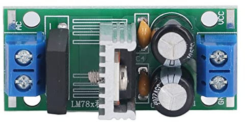 Eujgoov Módulo Regulador de Rectificación de Puente, LM7812 Módulo Regulador Tornillo CC 15~24V, CA 12~18V, 3A Rectificador Fuente de Alimentación