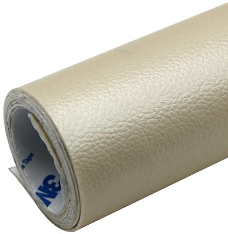Kunstleder Selbstklebend Selbstklebendes Leder-Reparaturpflaster, Reparaturband Für Möbelleder, Reparaturpflaster Für Couch, Autositze, Bürostühle Und Sofas(Light gold)