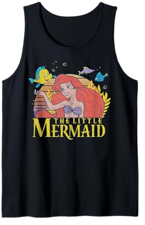 Disney La Petite Sirène Ariel And Flounder Title Portrait Débardeur