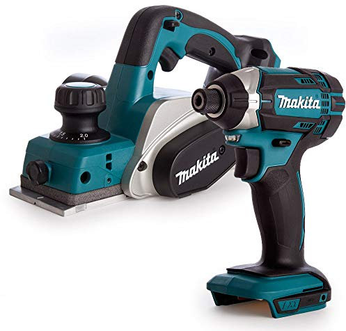 Makita DKP180Z LXT 18V Li-Ion 82mm Planer Body with DTD152Z Impact Driver