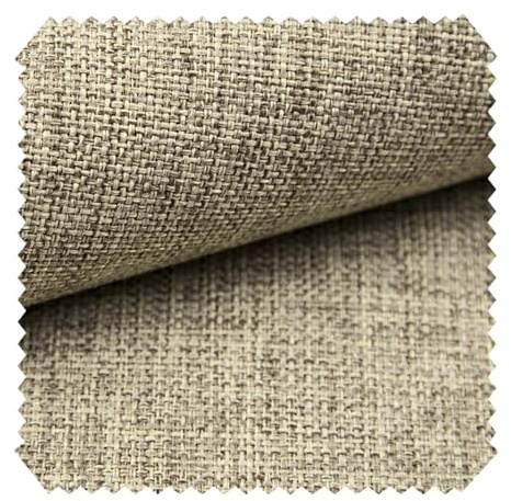 novely® LEHR - Leicht Grob Gewebter Polsterstoff - Melierter Möbelstoff - Pflegeleichte Meterware 1lfm | Farbe: 02 Braun Beige