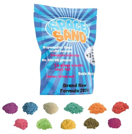 Leo & Emma Knet-Sand 2.7kg - Magischer Therapie-Sand - Weiß - Ideal für Sandburgen und Formen - Ohne Wasser modellierbar - Unisex - Alle Staffeln - Mittel - Kreativ - Sandgestaltung