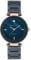 Anne Klein Women's Genuine Diamond Dial Ceramic Bracelet Watch Navy Blue/Rose Gold