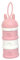 JMAHM Baby Milchpulverspender Polypropylen PP Drei Schicht Container Portable Food Box Kinder Lagerung von Lebensmitteln (Rosa)