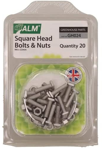 ALM SQ Head NUT&Bolt M6 GH024