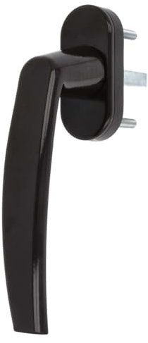 Premium Aluminium Fenstergriff Victory - Metall Sockel, Farbe:Dunkelbraun RAL 8077, Stiftlänge:35mm