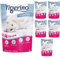 Tigerino Crystals Fun Katzenstreu aus Silikon, feine Körnung, 30 l, antibakteriell, hypoallergen und hygienisch, mit Geruchskontrolle, Pink