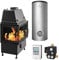 Schmitzker KS2992 No2 Links 17 kW Wasserführender Kamineinsatz - Komplett-Set mit Hygienespeicher SHS 550 + 1 SWT, inkl. Isolierung