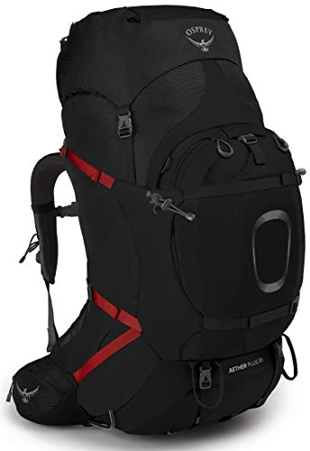 Osprey Herren Aether Plus 85 Rucksack, Schwarz, Small/Medium