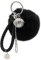 SMELEYOU 1 x Pompon-Schlüsselanhänger, Plüschball, flauschiger Schlüsselanhänger, flauschiges Zubehör, Auto-Hängeornament, Taschen-Charm, Handtaschen-Anhänger, Geschenk