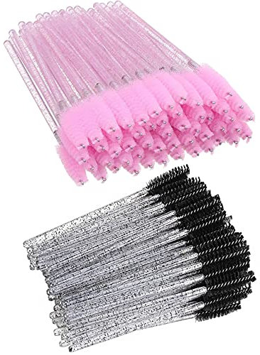 200 Stück Mascara-Stäbe, Wimpernbürsten, Augenbrauen-Pinsel, Applikator, Kosmetik-Make-up-Pinsel-Werkzeug-Sets für Wimpernverlängerung und Make-up (BKPK)