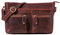 ROYALZ 'Dakota' Vintage Schultertasche Damen Leder kleine Umhängetasche Crossbody Bag - Umhänge Ledertasche Handtasche Damentasche Echt-Leder Elegant, Farbe:Roma Cognac Braun