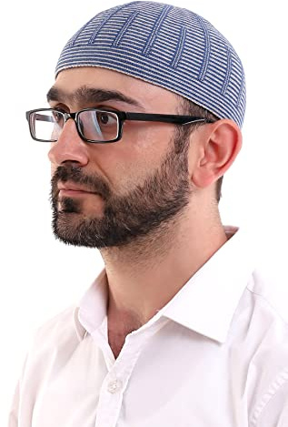 ihvan online Türkische muslimische Winterwoll -Strick -Kufi -Hüte für Männer, Taqiya, Takke, Peci, islamische Mützen, islamische Geschenke