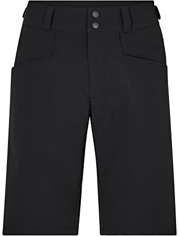 Ziener Herren NIW Fahrrad-Shorts mit Innenhose - Mountainbike/Outdoor/Freizeit - atmungsaktiv,schnelltrocknend,gepolstert, Black, 54